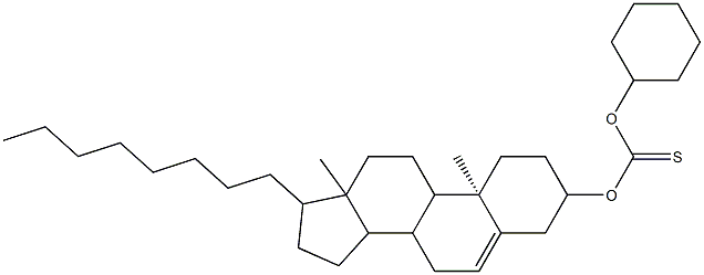 O-cyclohexyl S-(10,13-dimethyl-17-octyl-2,3,4,7,8,9,10,11,12,13,14,15,16,17-tetradecahydro-1H-cyclopenta[a]phenanthren-3-yl) thiocarbonate Structure