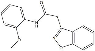 2-(1,2-benzisoxazol-3-yl)-N-(2-methoxyphenyl)acetamide 结构式