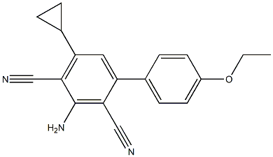 3-amino-5-cyclopropyl-4'-ethoxy[1,1'-biphenyl]-2,4-dicarbonitrile Structure
