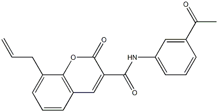 N-(3-acetylphenyl)-8-allyl-2-oxo-2H-chromene-3-carboxamide