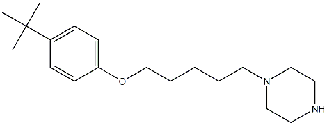 4-tert-butylphenyl 5-(1-piperazinyl)pentyl ether