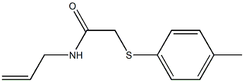 N-allyl-2-[(4-methylphenyl)sulfanyl]acetamide Structure