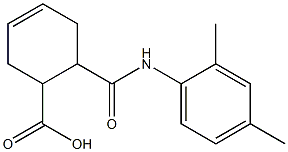 6-[(2,4-dimethylanilino)carbonyl]-3-cyclohexene-1-carboxylic acid Struktur