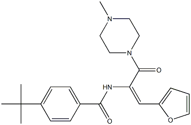 4-tert-butyl-N-{2-(2-furyl)-1-[(4-methyl-1-piperazinyl)carbonyl]vinyl}benzamide