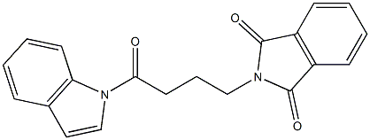 2-[4-(1H-indol-1-yl)-4-oxobutyl]-1H-isoindole-1,3(2H)-dione 结构式