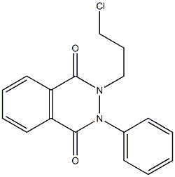 2-(3-chloropropyl)-3-phenyl-2,3-dihydro-1,4-phthalazinedione Struktur