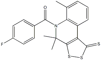 5-(4-fluorobenzoyl)-4,4,6-trimethyl-4,5-dihydro-1H-[1,2]dithiolo[3,4-c]quinoline-1-thione