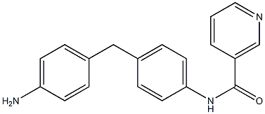 N-[4-(4-aminobenzyl)phenyl]nicotinamide Structure