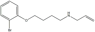 N-allyl-N-[4-(2-bromophenoxy)butyl]amine Structure