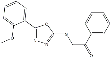 2-{[5-(2-methoxyphenyl)-1,3,4-oxadiazol-2-yl]sulfanyl}-1-phenylethanone