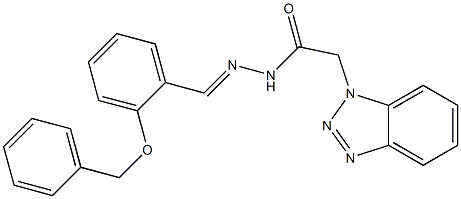 2-(1H-1,2,3-benzotriazol-1-yl)-N'-[2-(benzyloxy)benzylidene]acetohydrazide