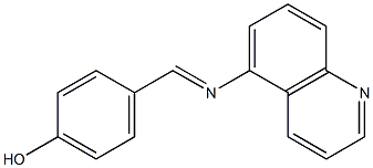 4-[(5-quinolinylimino)methyl]phenol
