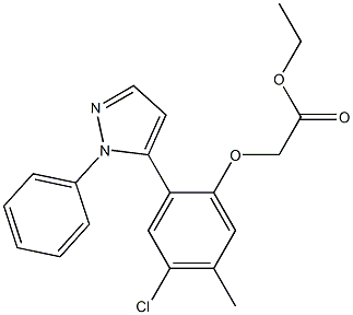  ethyl [4-chloro-5-methyl-2-(1-phenyl-1H-pyrazol-5-yl)phenoxy]acetate