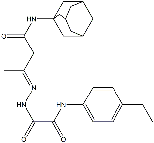 N-(1-adamantyl)-3-{[(4-ethylanilino)(oxo)acetyl]hydrazono}butanamide