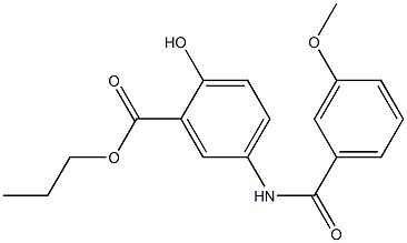  propyl 2-hydroxy-5-[(3-methoxybenzoyl)amino]benzoate