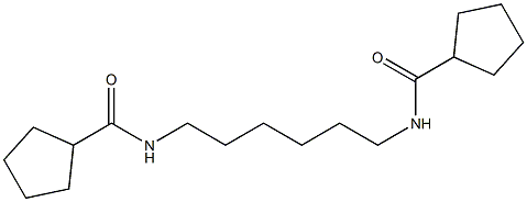 N-{6-[(cyclopentylcarbonyl)amino]hexyl}cyclopentanecarboxamide,,结构式