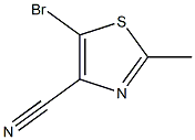 5-bromo-2-methyl-1,3-thiazole-4-carbonitrile Structure