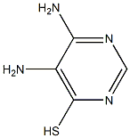5,6-diaminopyrimidin-4-yl hydrosulfide Struktur