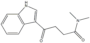 4-(1H-indol-3-yl)-N,N-dimethyl-4-oxobutanamide 结构式