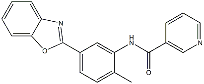 N-[5-(1,3-benzoxazol-2-yl)-2-methylphenyl]nicotinamide|