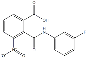 2-[(3-fluoroanilino)carbonyl]-3-nitrobenzoic acid
