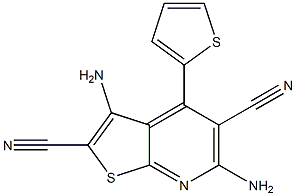 3,6-diamino-4-(2-thienyl)thieno[2,3-b]pyridine-2,5-dicarbonitrile