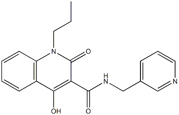 4-hydroxy-2-oxo-1-propyl-N-(3-pyridinylmethyl)-1,2-dihydro-3-quinolinecarboxamide