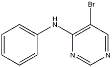 5-bromo-N-phenylpyrimidin-4-amine Struktur