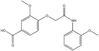 3-methoxy-4-[2-(2-methoxyanilino)-2-oxoethoxy]benzoic acid