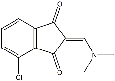 4-chloro-2-[(dimethylamino)methylene]-1H-indene-1,3(2H)-dione Structure