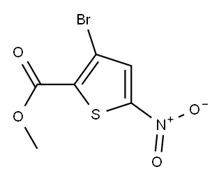methyl 3-bromo-5-(nitro)thiophene-2-carboxylate Structure