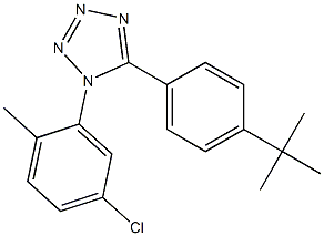 5-(4-tert-butylphenyl)-1-(5-chloro-2-methylphenyl)-1H-tetraazole Struktur