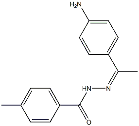 N'-[1-(4-aminophenyl)ethylidene]-4-methylbenzohydrazide 结构式
