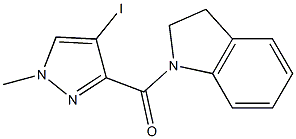 1-[(4-iodo-1-methyl-1H-pyrazol-3-yl)carbonyl]indoline