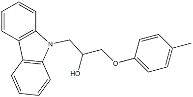 1-(9H-carbazol-9-yl)-3-(4-methylphenoxy)-2-propanol Structure
