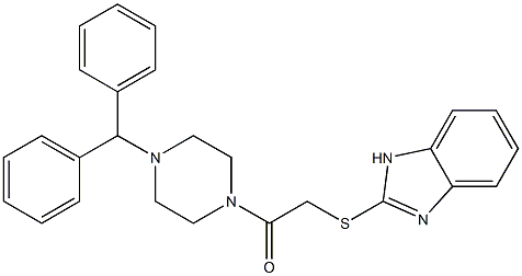 2-(4-benzhydryl-1-piperazinyl)-2-oxoethyl 1H-benzimidazol-2-yl sulfide