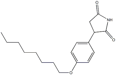 3-[4-(octyloxy)phenyl]pyrrolidine-2,5-dione Structure