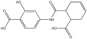 4-{[(6-carboxy-3-cyclohexen-1-yl)carbonyl]amino}-2-hydroxybenzoic acid