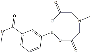 Methyl  3-(6-methyl-4,8-dioxo-1,3,6,2-dioxazaborocan-2-yl)  benzoate Struktur