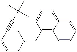 (Z)-N-(6,6-Dimethyl-2-hepten-4-ynyl)-N-methyl-1-naphthylmethylamine. Structure