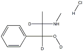 Pseudoephedrine-d3 HCl Structure