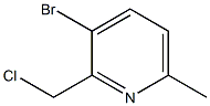 3-bromo-2-(chloromethyl)-6-methylpyridine Structure
