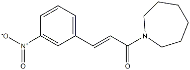 (E)-1-(1-azepanyl)-3-(3-nitrophenyl)-2-propen-1-one Struktur