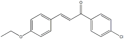 (E)-1-(4-chlorophenyl)-3-(4-ethoxyphenyl)-2-propen-1-one Struktur