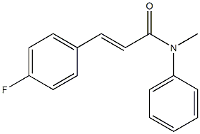 (E)-3-(4-fluorophenyl)-N-methyl-N-phenyl-2-propenamide Structure