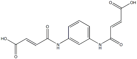 (E)-4-(3-{[(E)-4-hydroxy-4-oxo-2-butenoyl]amino}anilino)-4-oxo-2-butenoic acid
