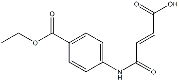 (E)-4-[4-(ethoxycarbonyl)anilino]-4-oxo-2-butenoic acid Struktur