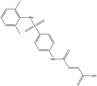 (E)-4-{4-[(2,6-dimethylanilino)sulfonyl]anilino}-4-oxo-2-butenoic acid Struktur