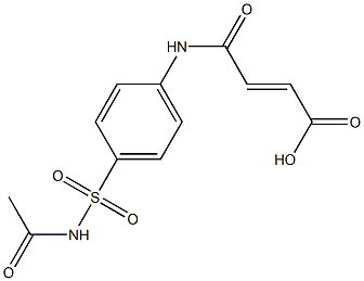 (E)-4-{4-[(acetylamino)sulfonyl]anilino}-4-oxo-2-butenoic acid 结构式