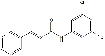 (E)-N-(3,5-dichlorophenyl)-3-phenyl-2-propenamide Struktur